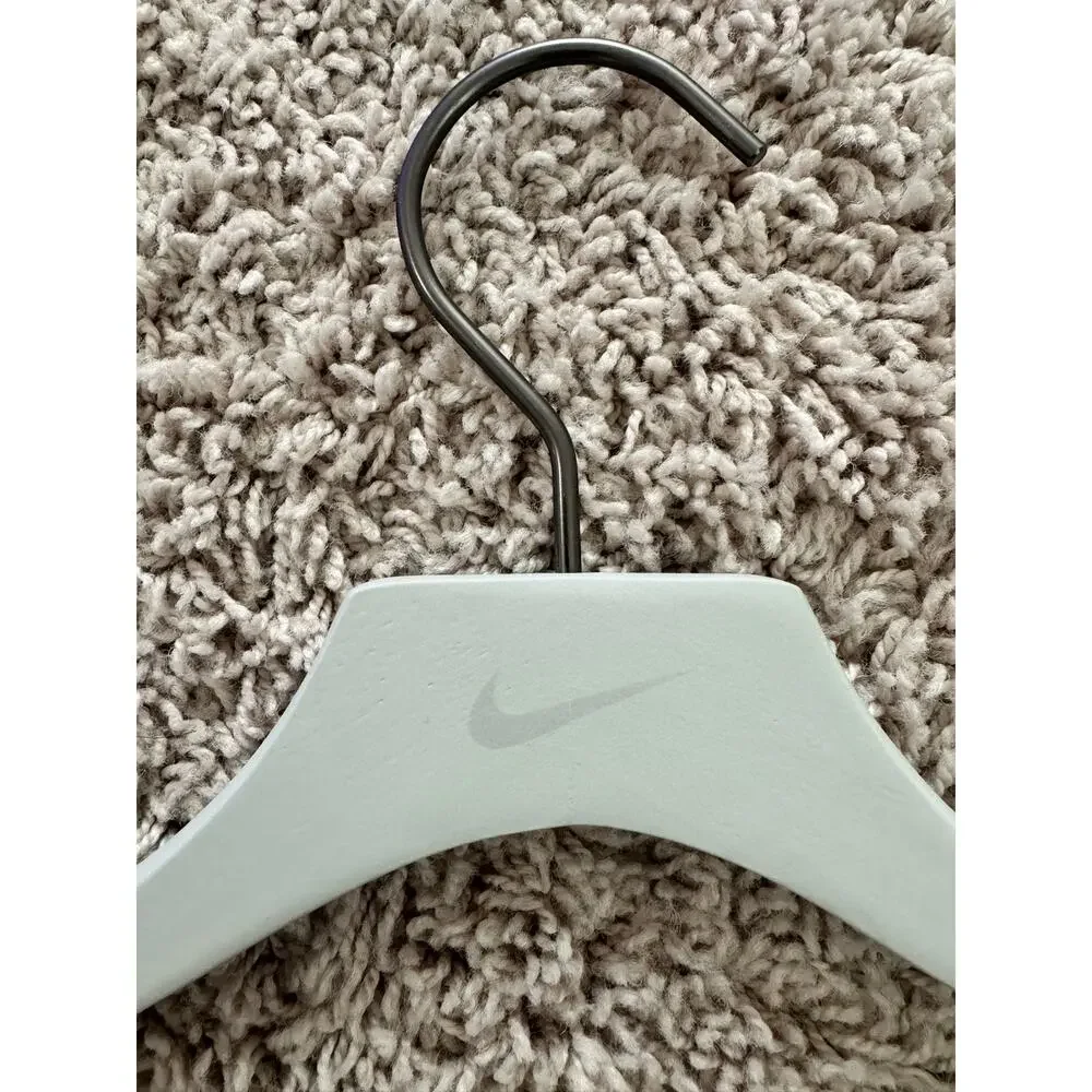 50 Pack Authentic Nike Grey Wood Hangers Non Slip Coating